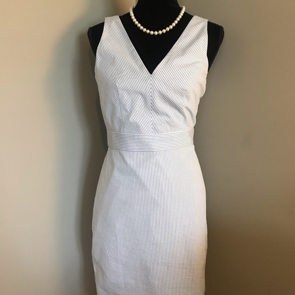JCrew Seersucker Shift Dress
